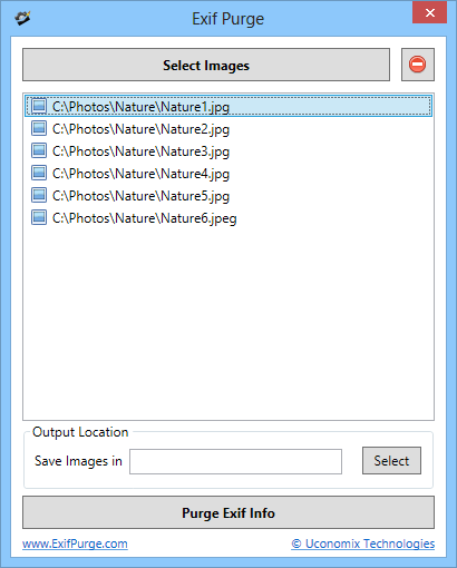 Windows 7 EXIF Purge 1 full